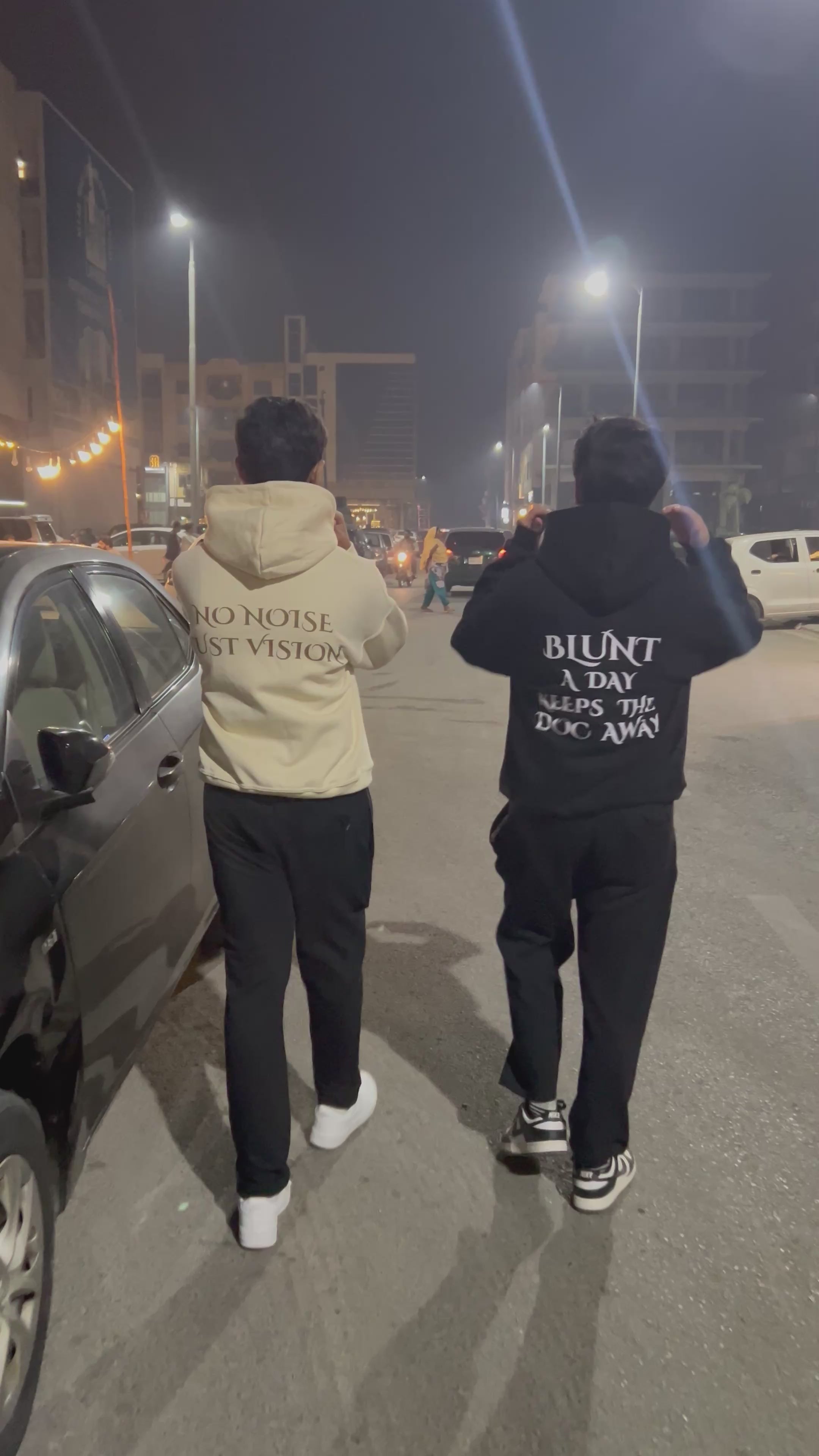 Oversized Black Hoodie "Blunt A Day Keeps The Doc Away"