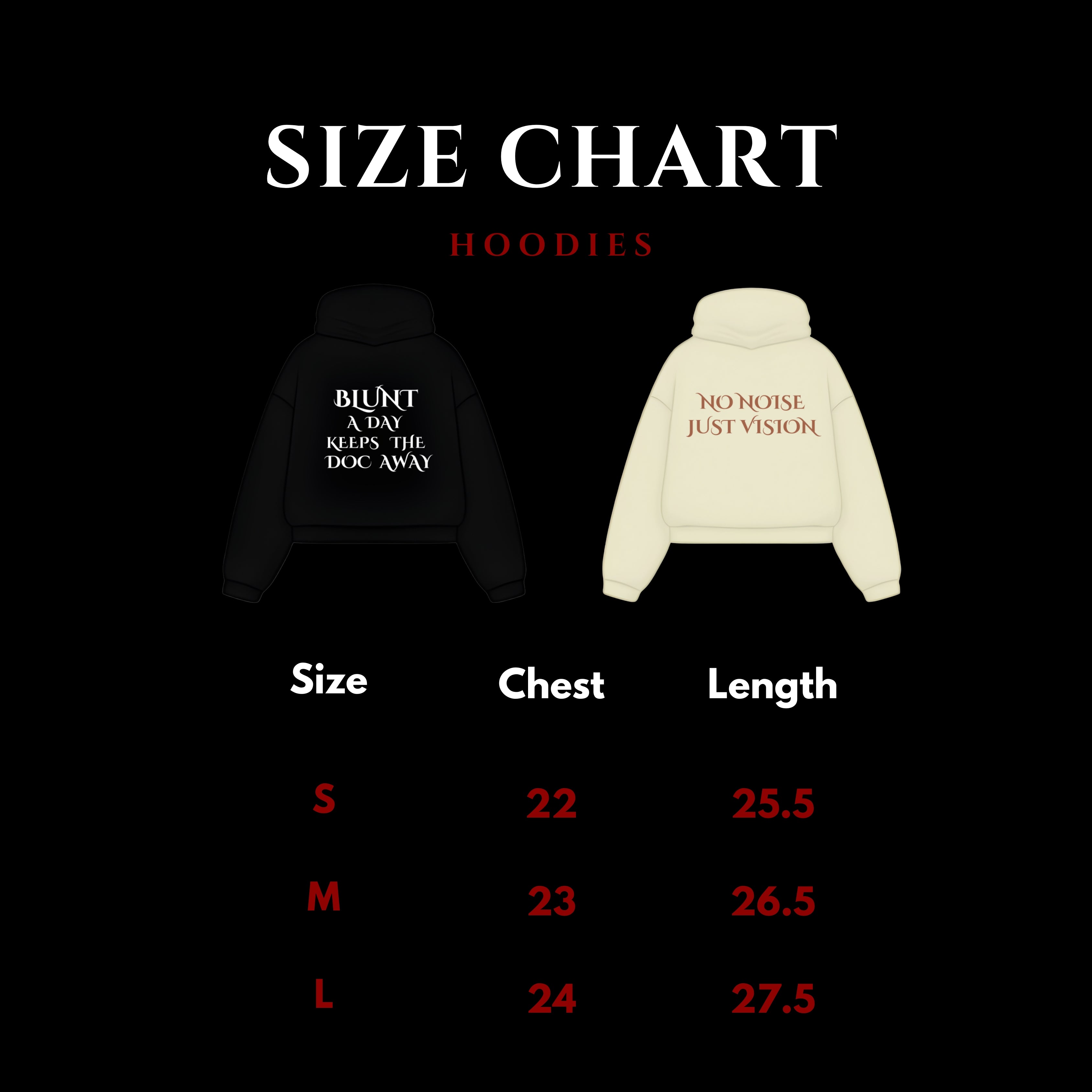 Oversized Black Hoodie "Blunt A Day Keeps The Doc Away"